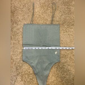 Gray thong bodysuit women’s size small